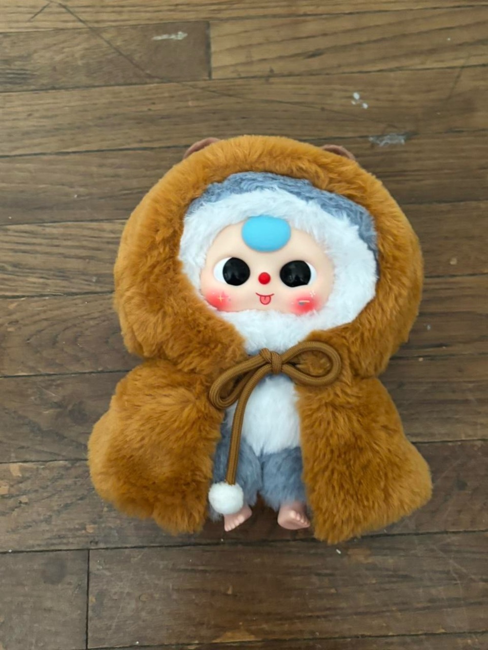 baby three capybara keychain